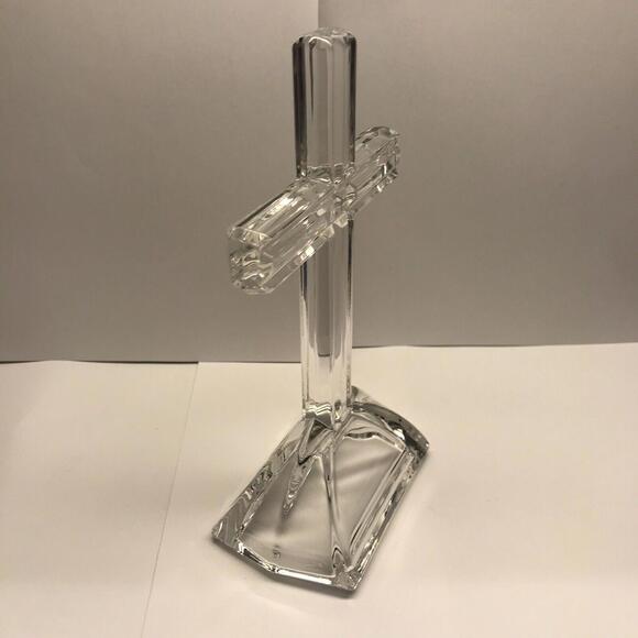 ✝️🎁Beautiful 7 Inch Marquis By Waterford Standing Cross Crystal Easter - Picture 9 of 12
